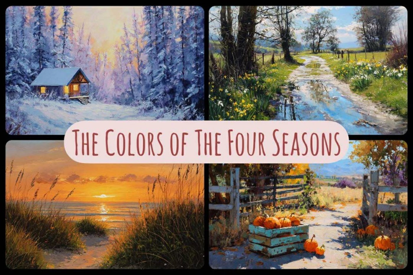 IN STUDIO: 12-Week Color Theory Beginner Watercolor Painting Course - The Colors of the Four Seasons
