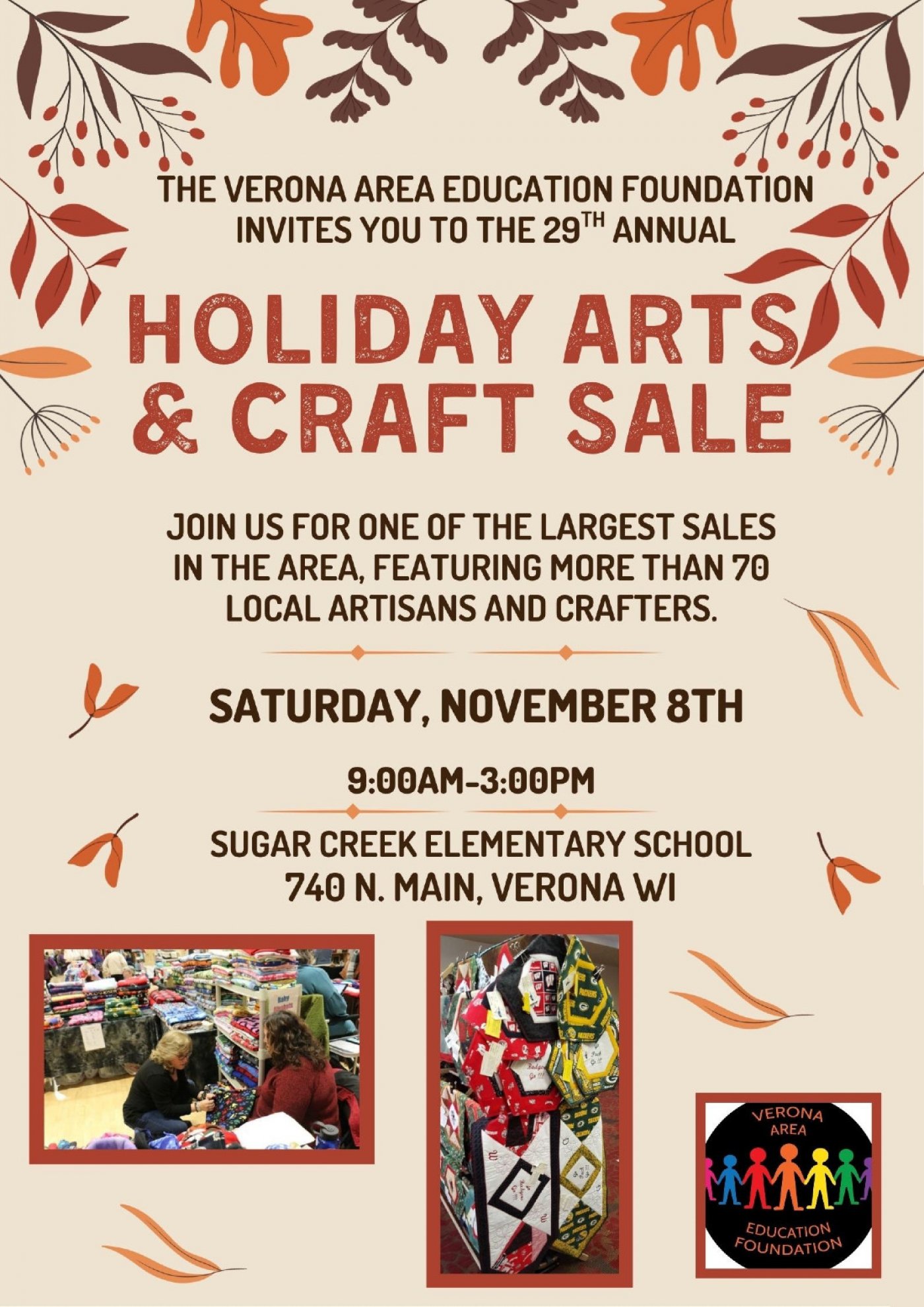 Verona Area Annual Arts & Crafts Holiday Sale