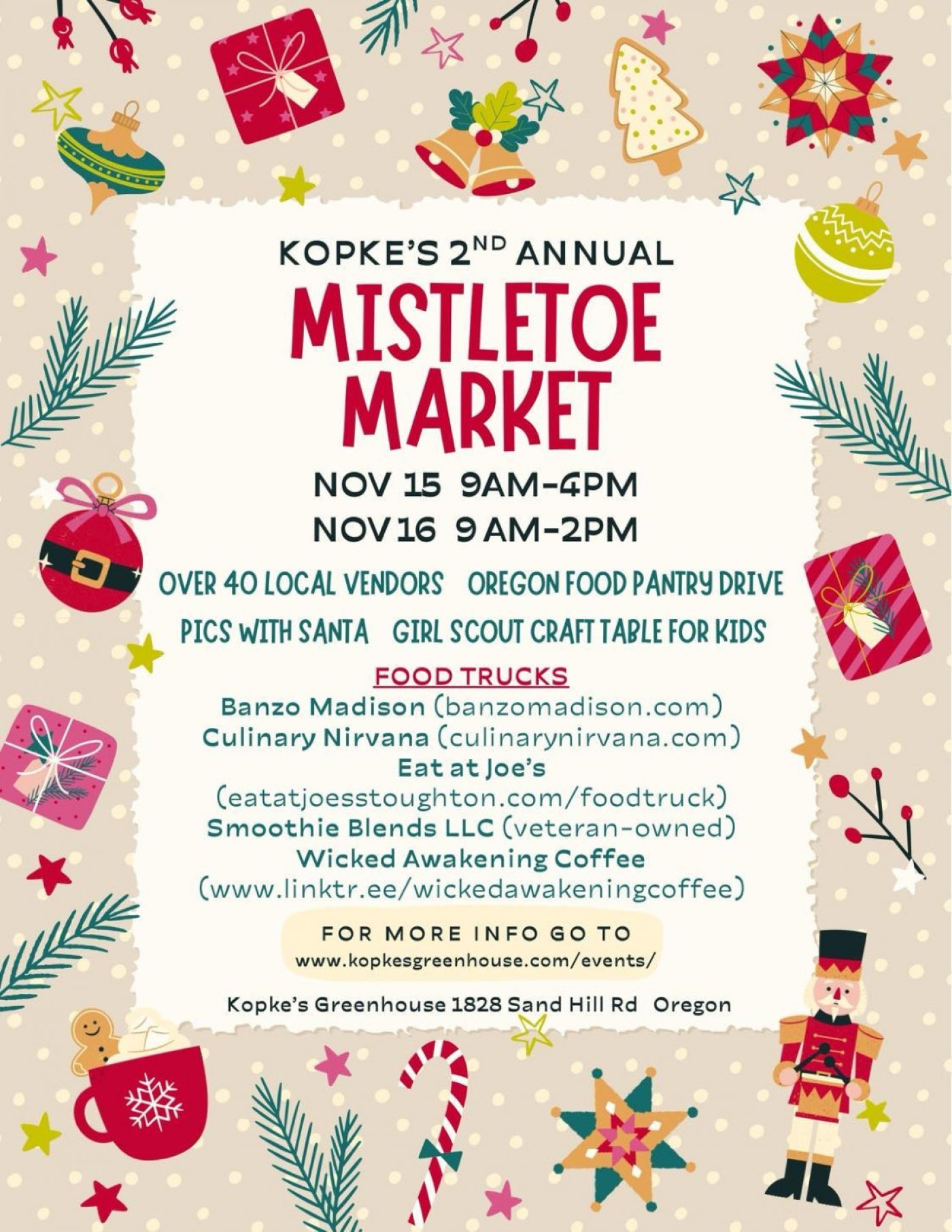 Koepkes Greenhouse Misletoe Market 