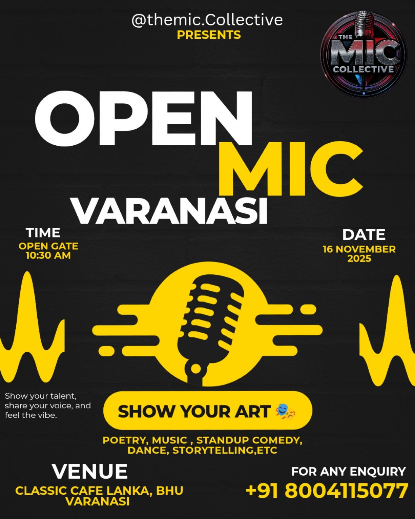Open mic Varanasi