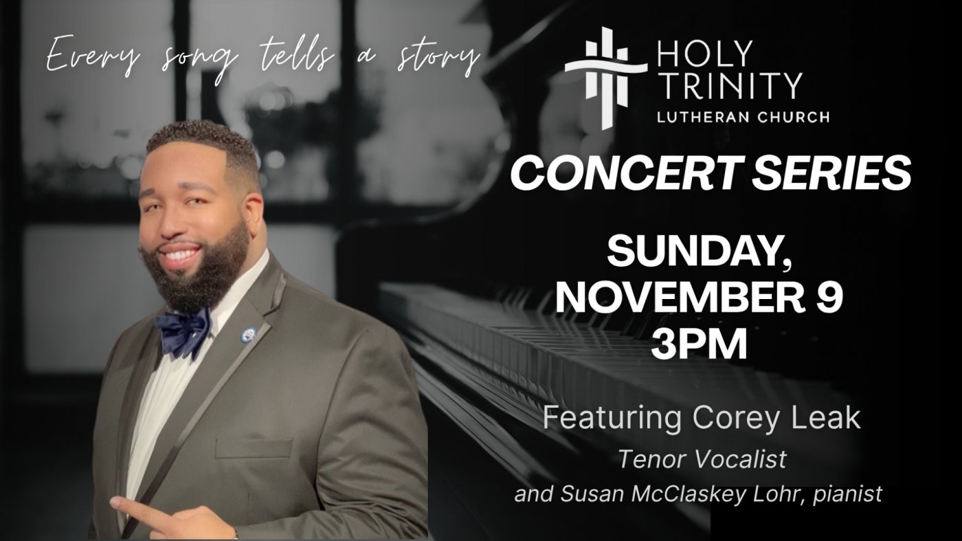 Fall Concert Series: Corey Leak, tenor