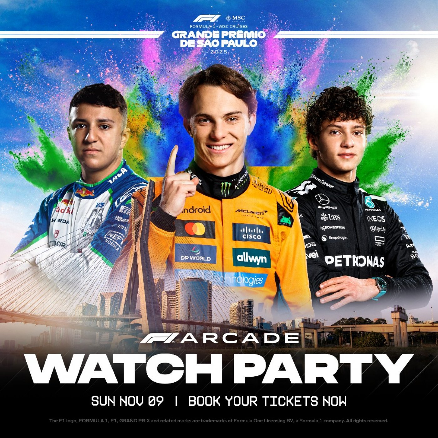 Official F1\u00ae Arcade Sao Paulo Watch Party