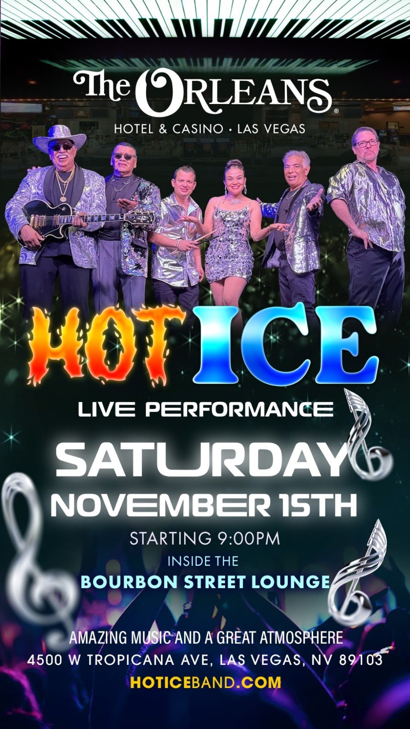 Hot Ice Band- The Orleans Casino inside Bourbon Street Lounge