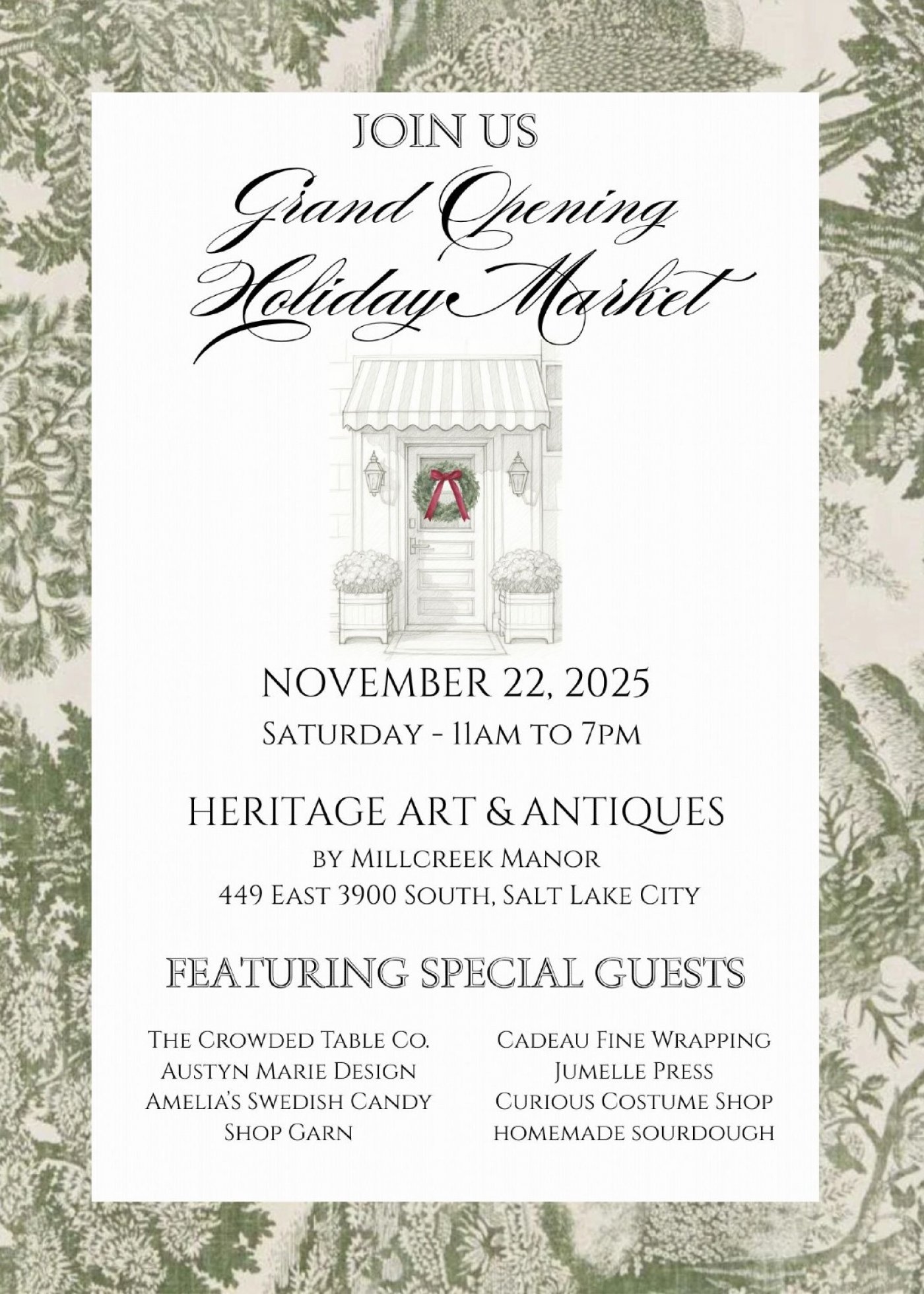 Grand Opening & Holiday Market