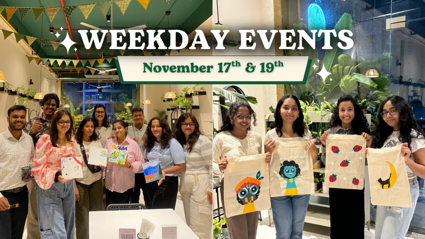 Weekday Events at CPL, Rajpath Rangoli (November 17th & 19th)