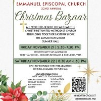 Emmanuel Episcopal Church 32nd Annual Christmas Bazaar and Preview Party