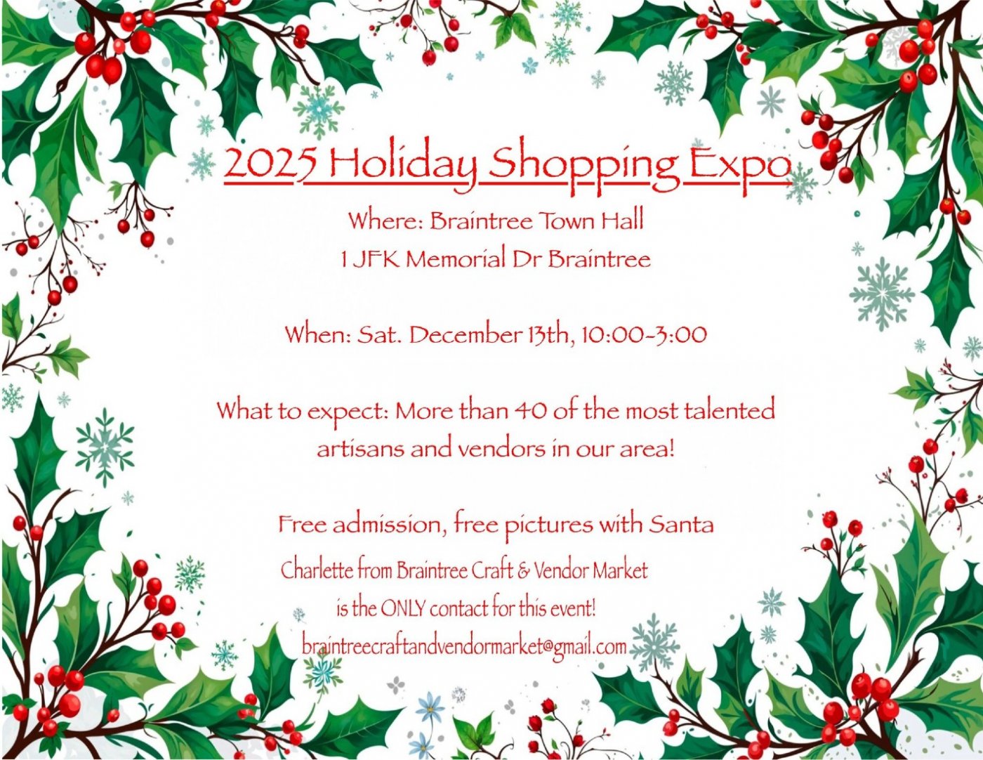 2025 BCVM Holiday Shopping Expo