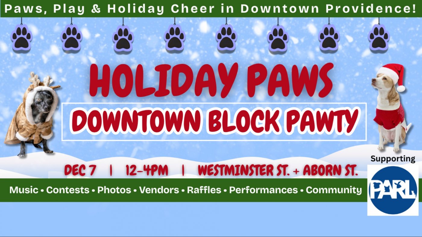 Holiday Paws Downtown Block Pawty