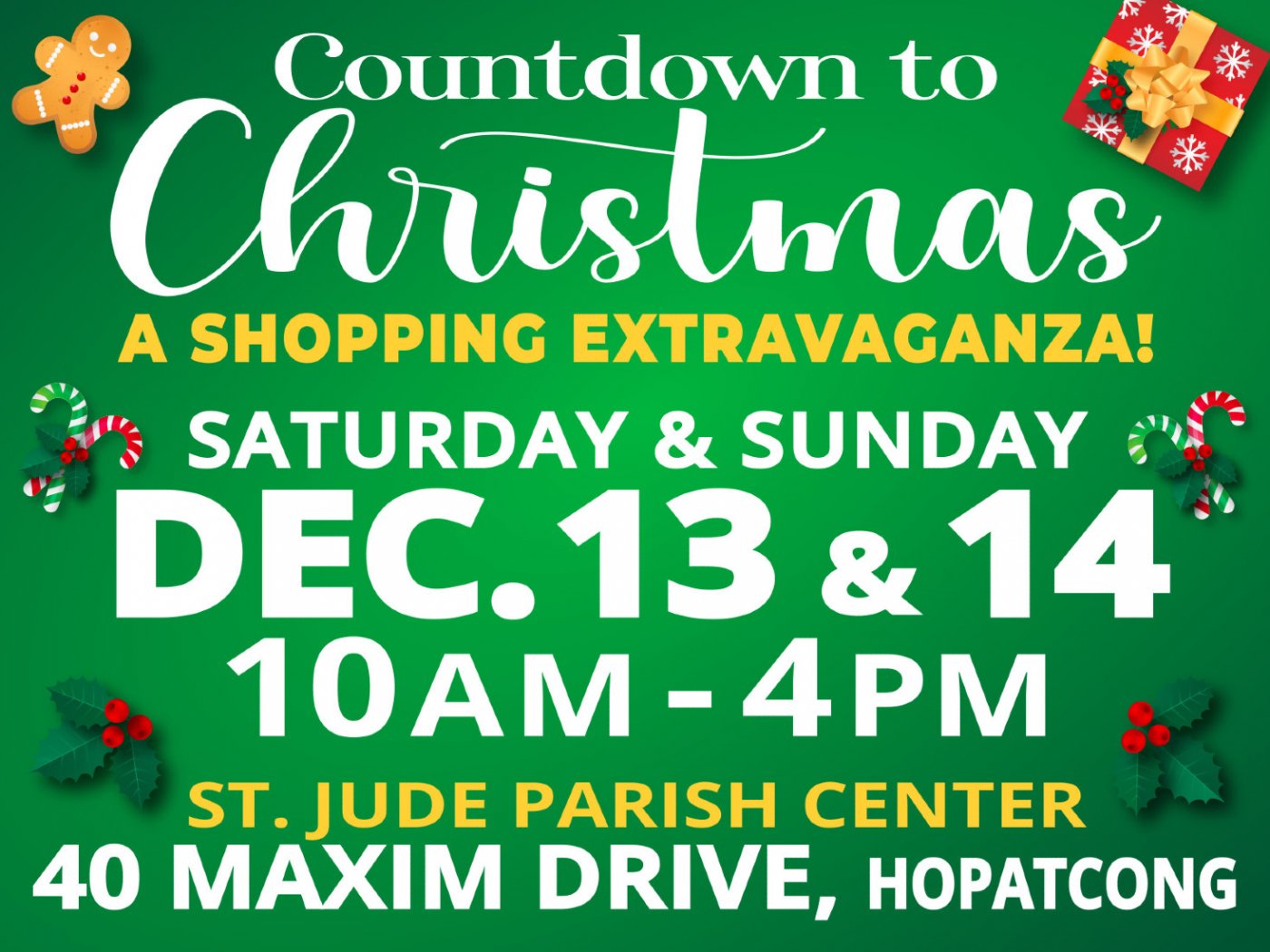Countdown to Christmas, a Shopping Extravaganza!