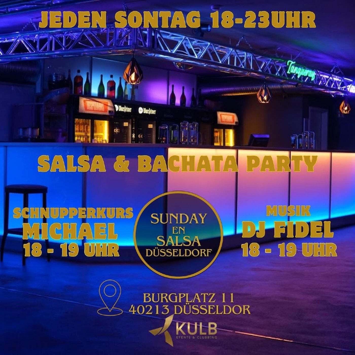 SUNDAY en SALSA \u2013 Tanze mit uns durch den Sonntag in D\u00fcsseldorf!