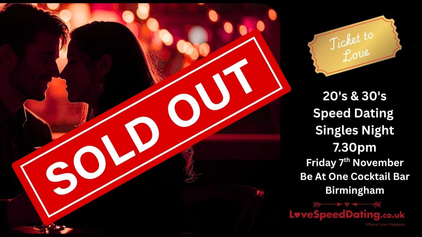 Speed Dating Singles Night Ages  20's and 30's Birmingham