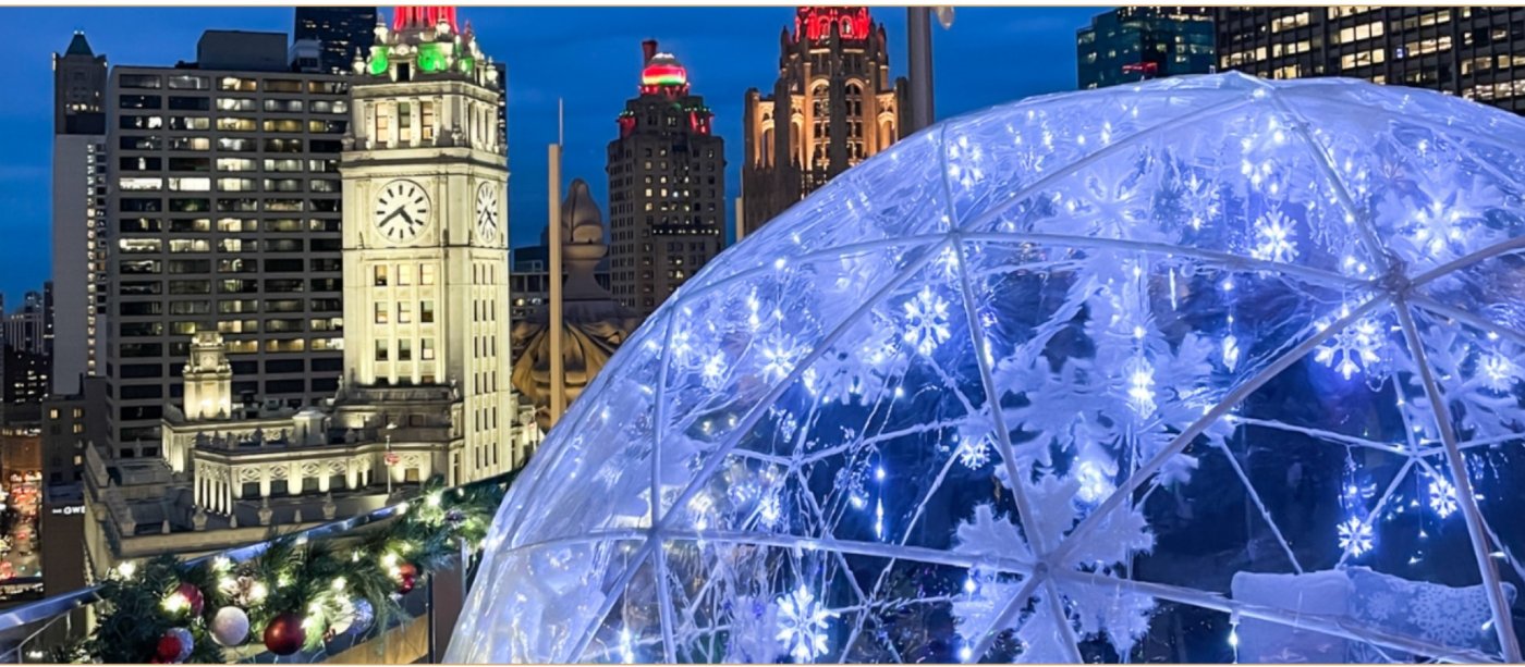Rudolph\u2019s Rooftop Winter Igloos at LondonHouse Chicago