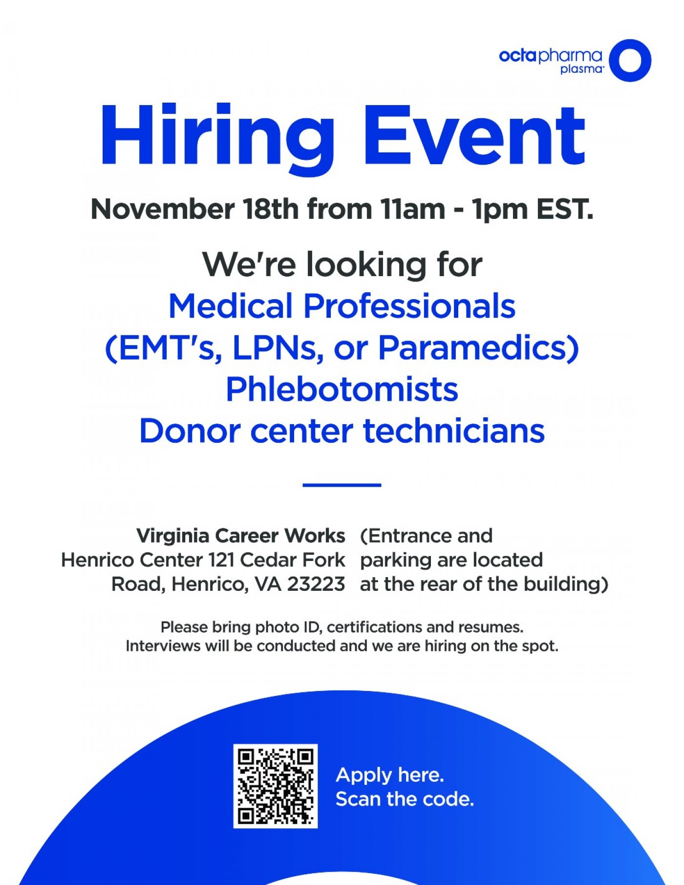Octapharma Hiring Event