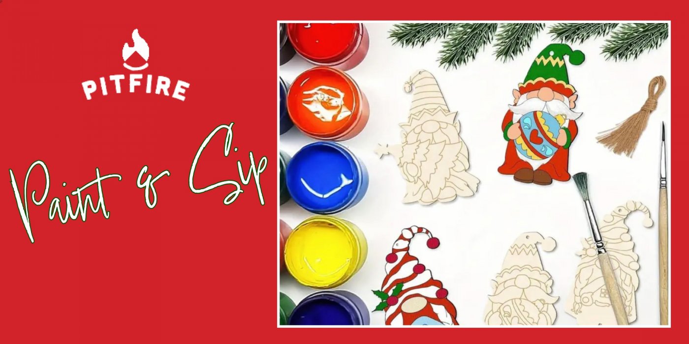 Holiday Paint & Sip: Whimsical Gnome Ornaments! 