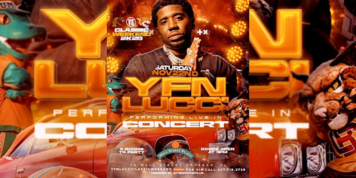 Classic Saturday at Wall Street Downtown Orlando\u2013 YFN Lucci Performing LIVE-22ND NOV