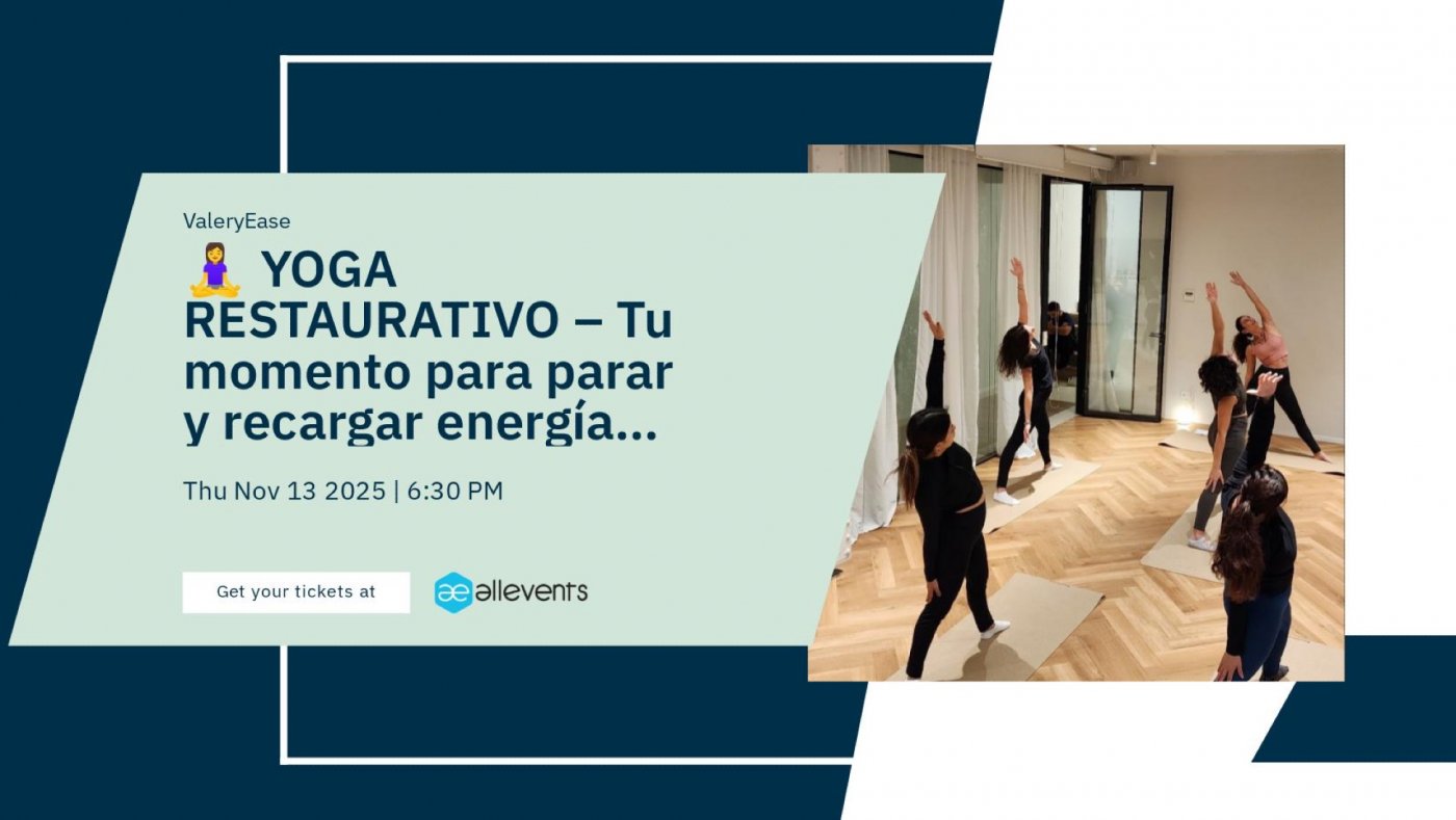 \ud83e\uddd8\u200d\u2640\ufe0f YOGA RESTAURATIVO \u2013 Tu momento para parar y recargar energ\u00eda \ud83c\udf19