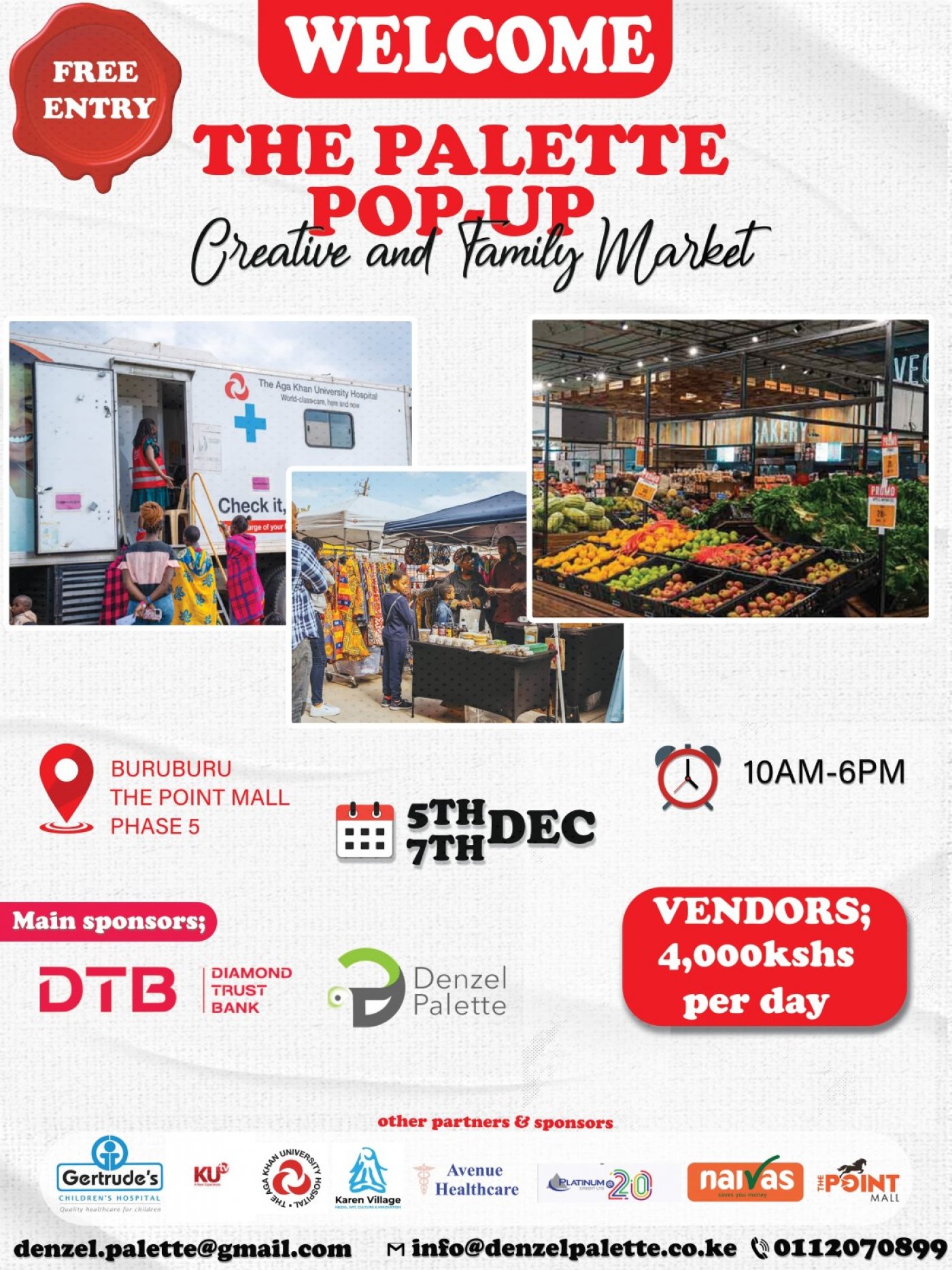 THE PALETTE POP-UP CREATIVE AND FAMILY MARKET