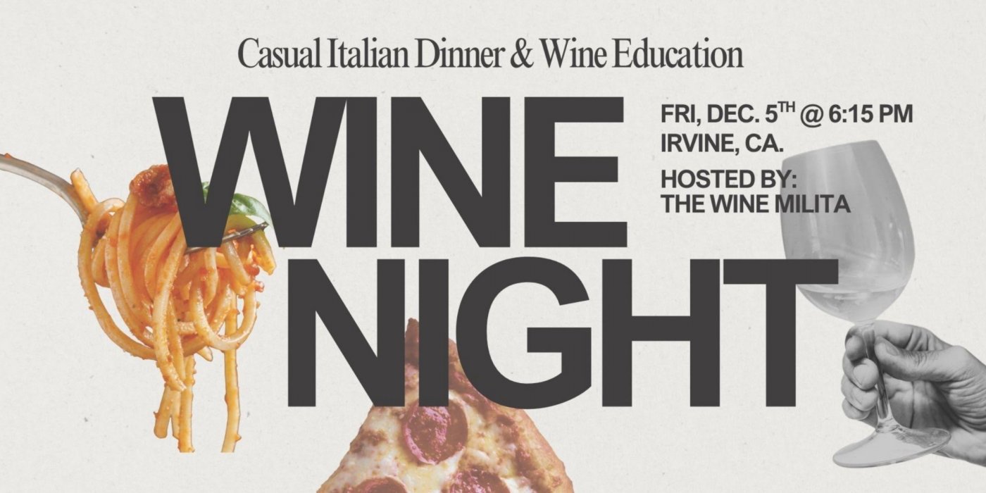 Wine Night - Casual Italian Dinner & Wine Education