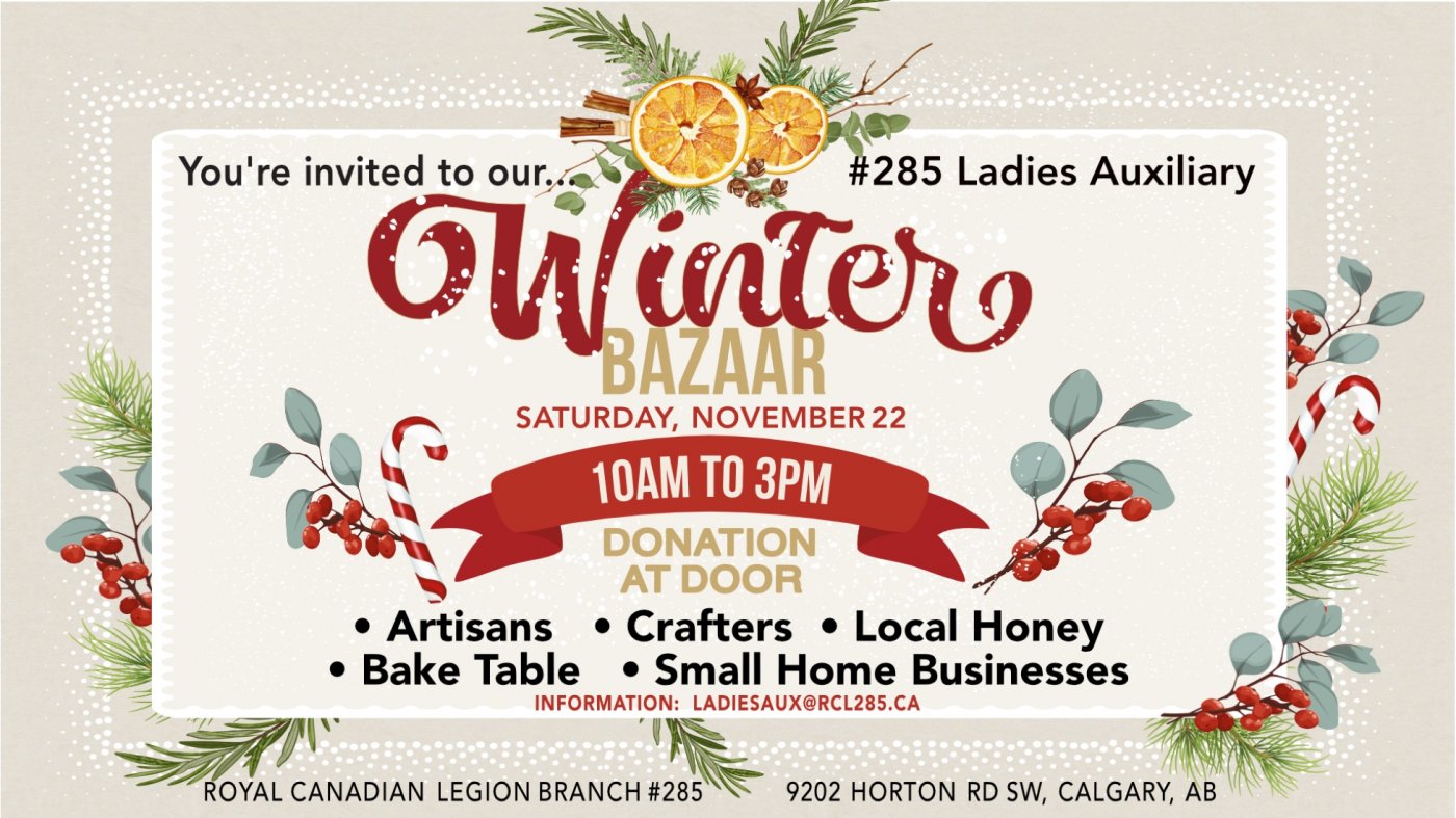Ladies Auxiliary Winter Bazaar