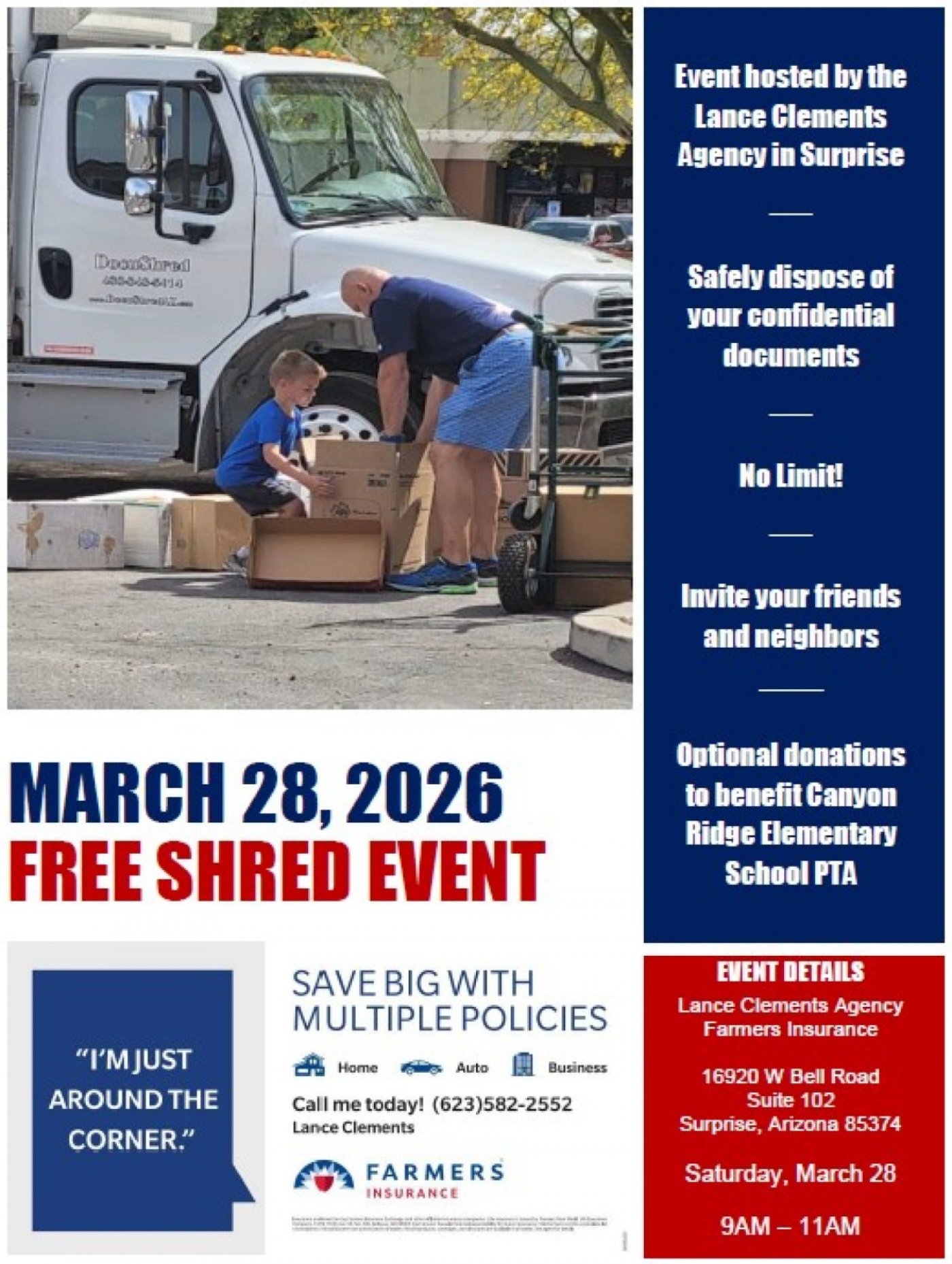 2026 Spring Cleaning Shred Event hosted by the Lance Clements Agency