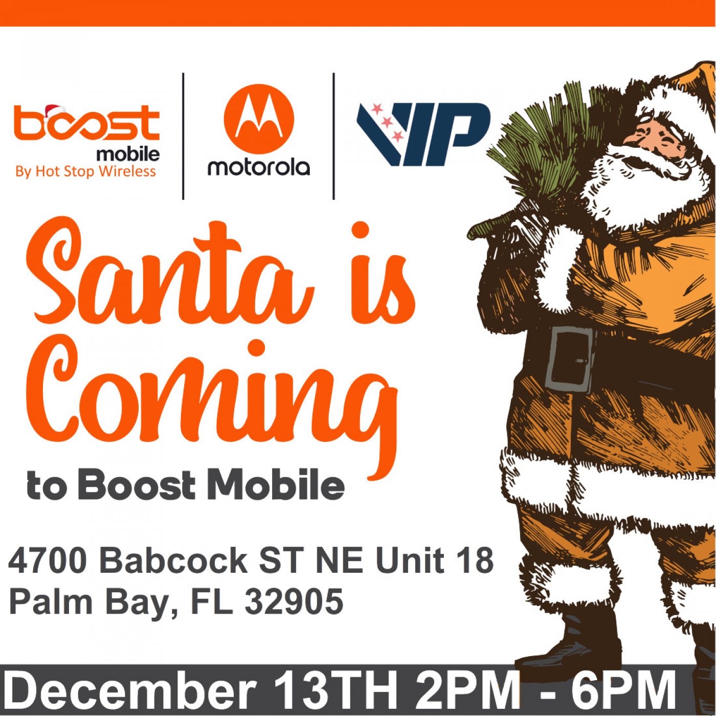 Boost Mobile Holiday Bash ( Free Pictures With Santa & More ) Like & Share