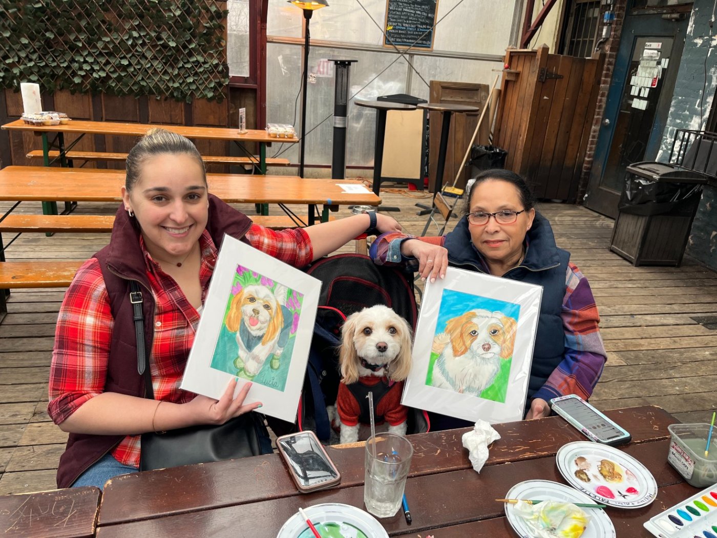 Pups and Pints -Paint Pet Portrait Fun...Dogs Welcome! \u00a0