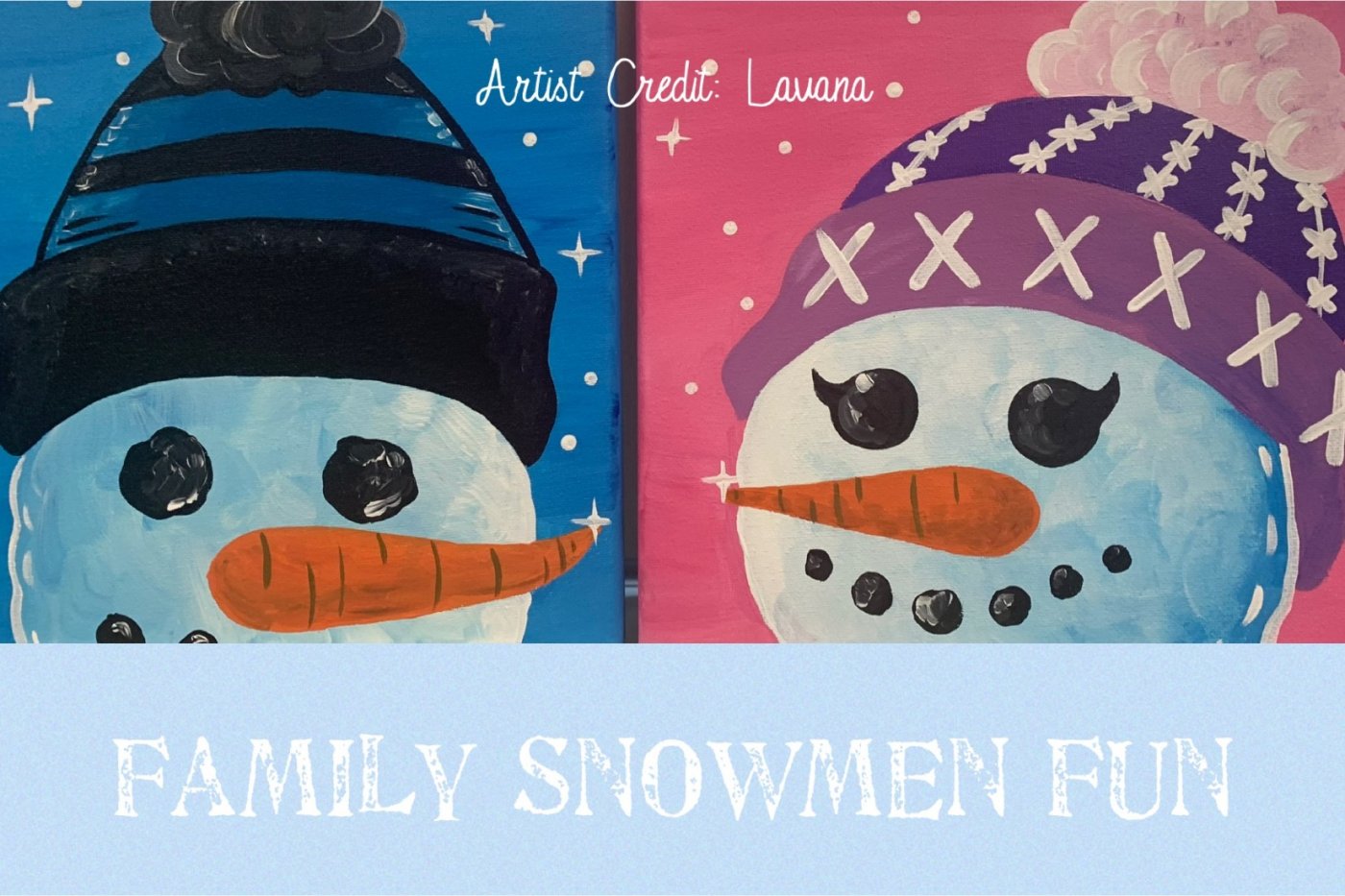 Beyond the Spectrum Art Program - Snowman Friends Acrylic