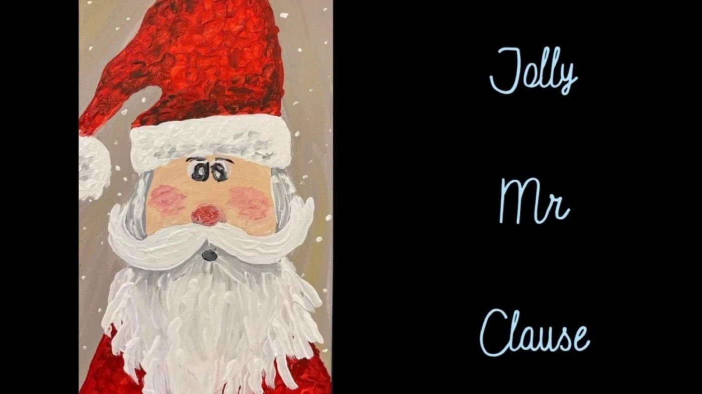 Beyond the Spectrum Art Program - Jolly Mr. Claus Acrylic