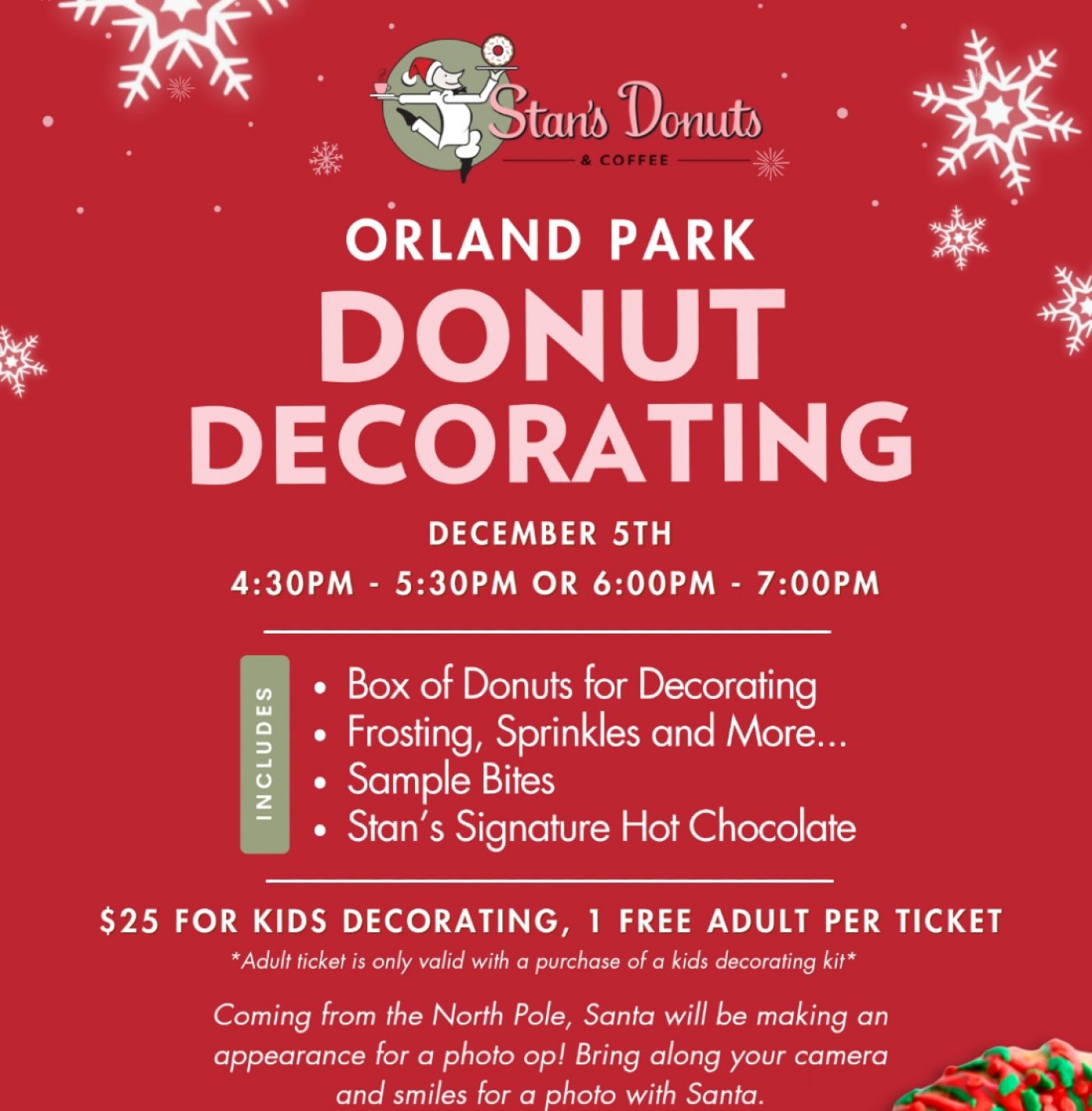 Holiday Donut Decorating at Stan's Donuts