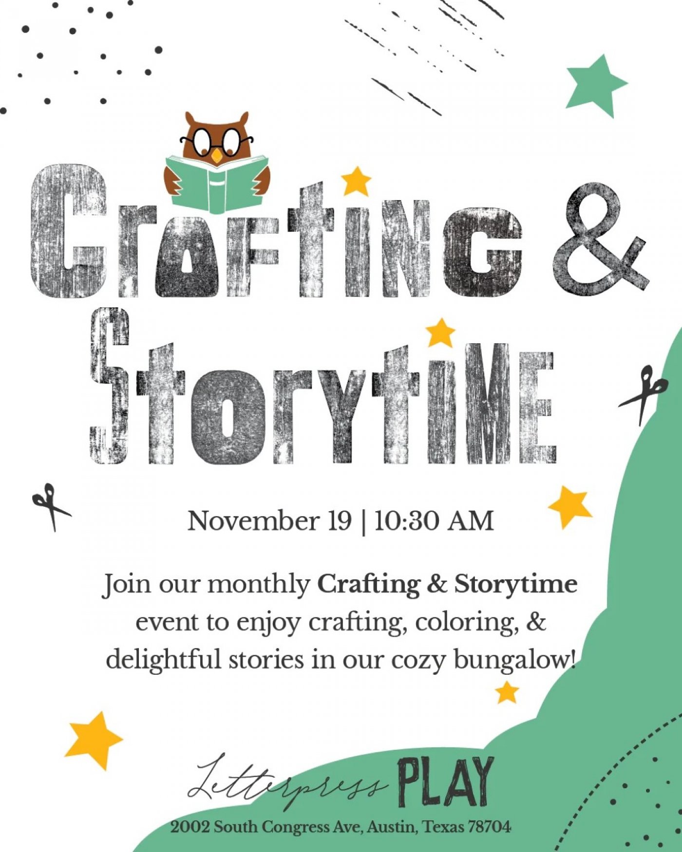November Crafting and Storytime