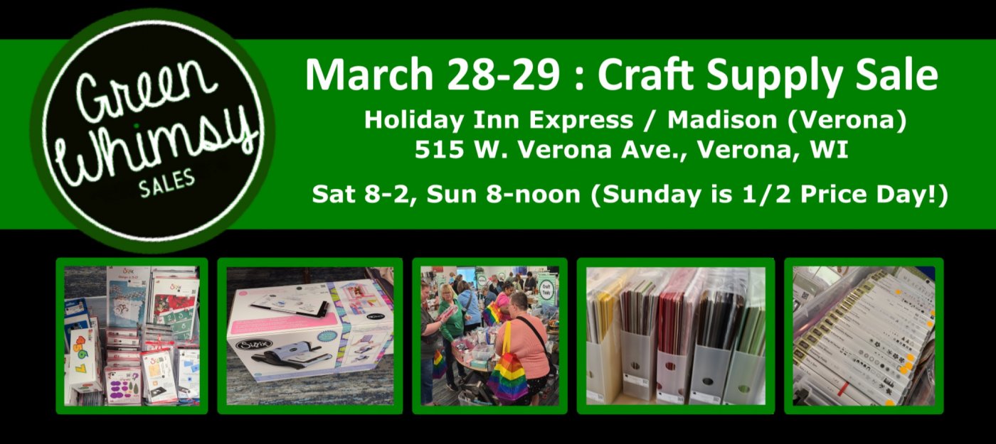 Green Whimsy Craft Supply Consignment Sale