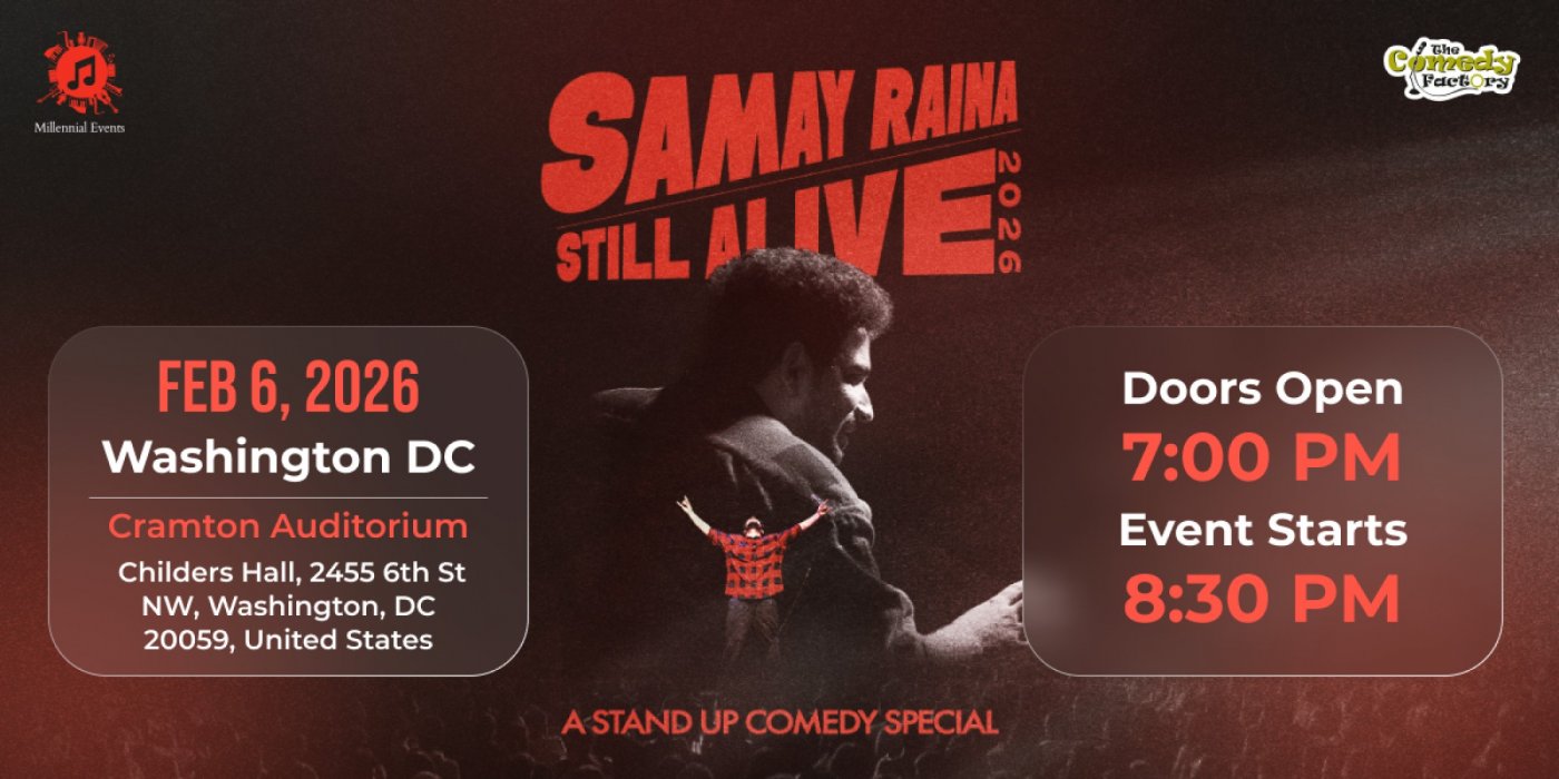 Samay Raina "Still Alive" - Washington DC - 6th Feb, 2026