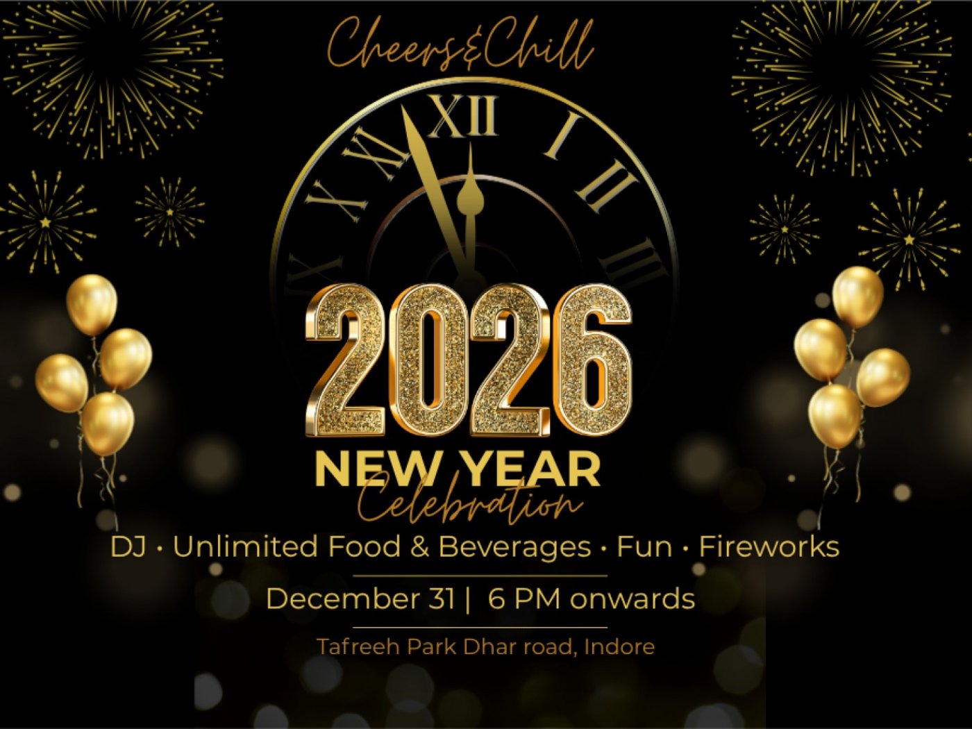 Cheers&Chill 2K26 New Year Feast