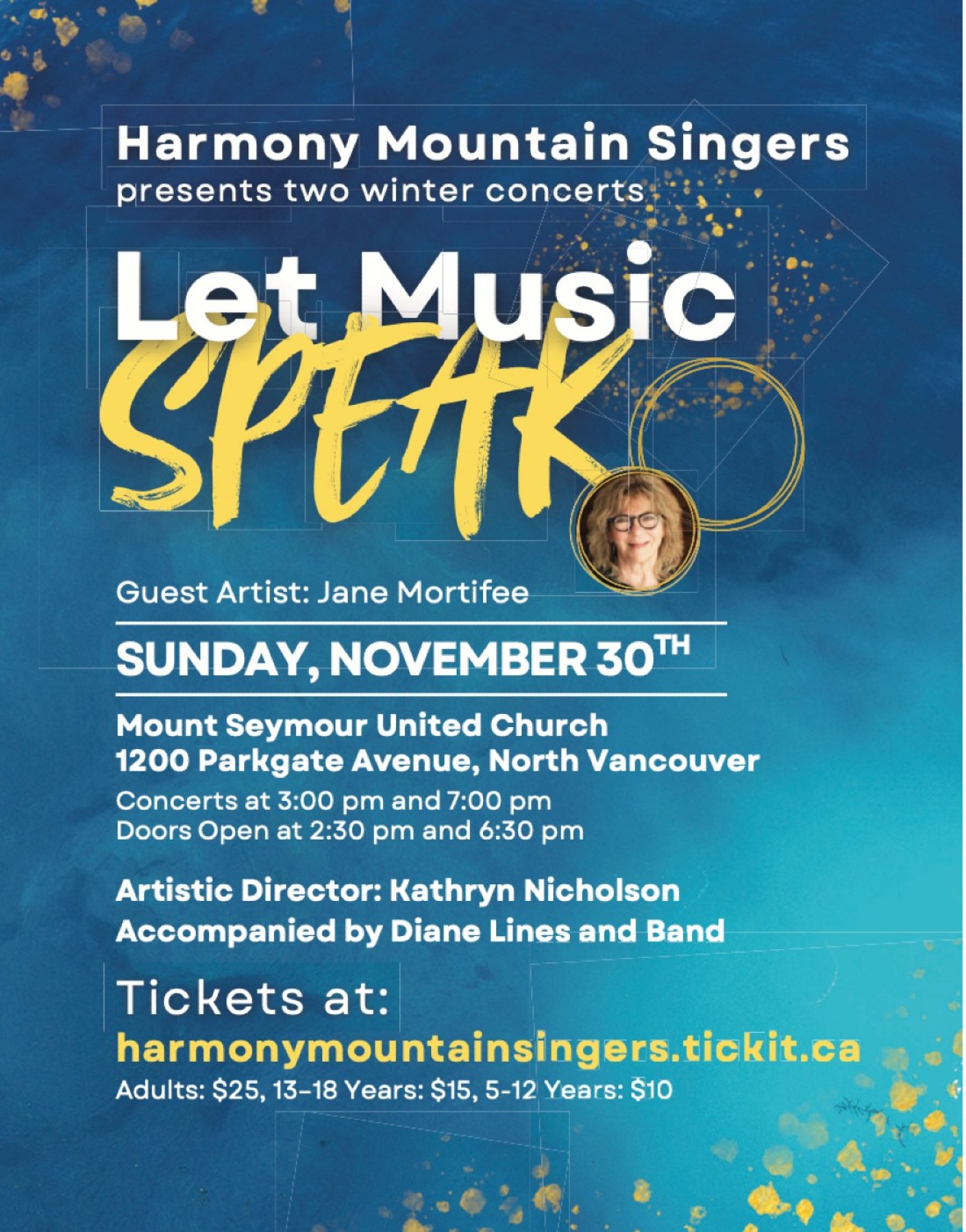 Harmony Mountain Singers "Let Music Speak" Concert
