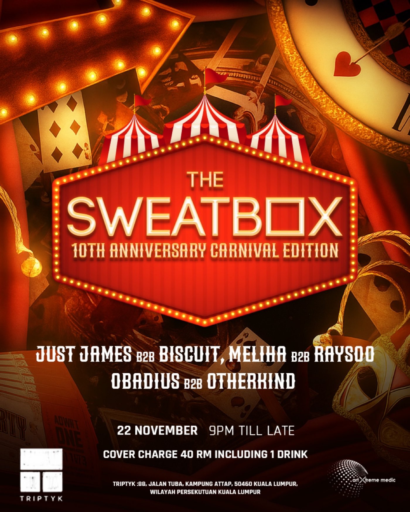 The Sweatbox 10th Anniversary-Carnival Edition
