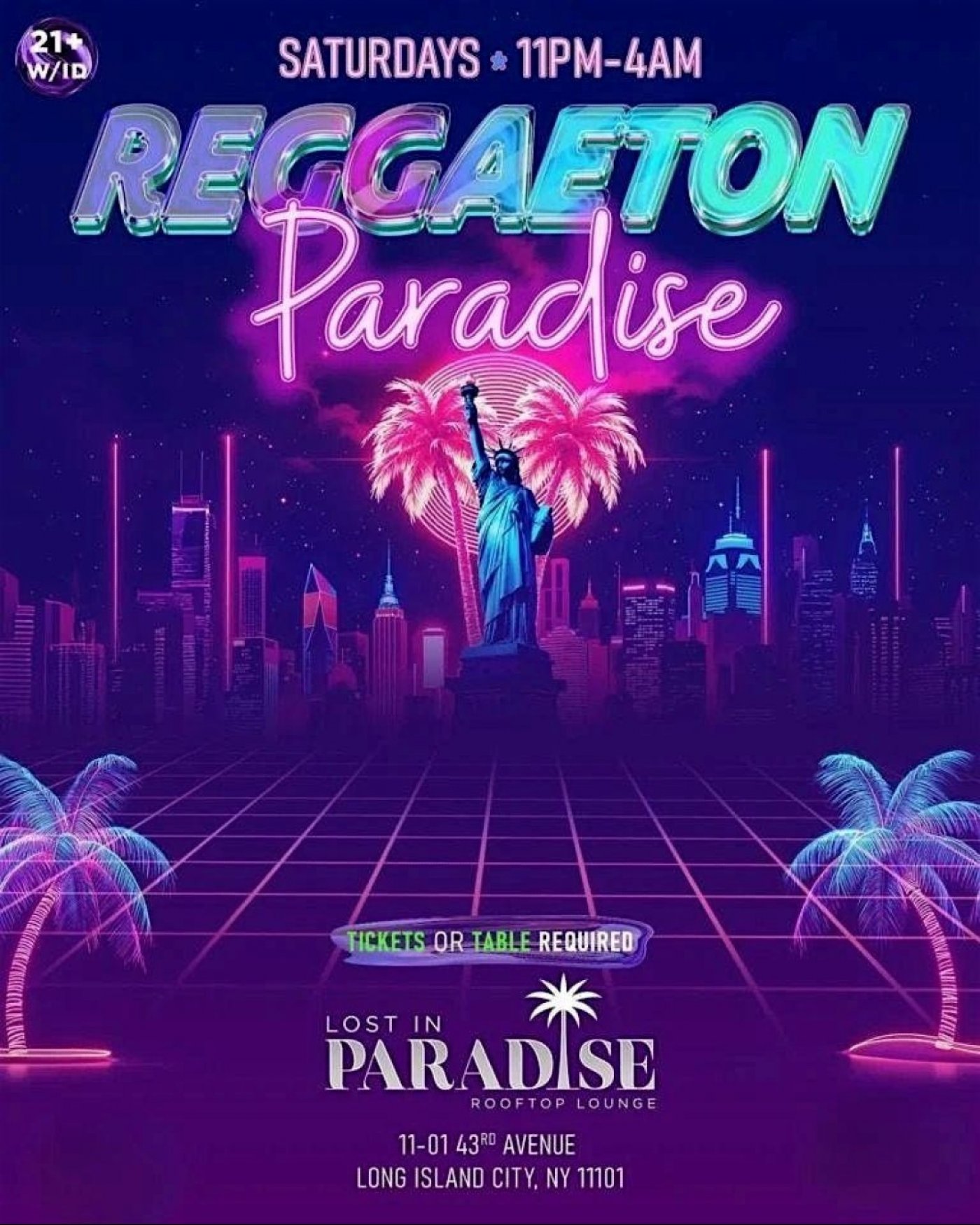 Reggaeton Paradise Rooftop Party \u2013 Lost in Paradise Queens NY - 22 Nov