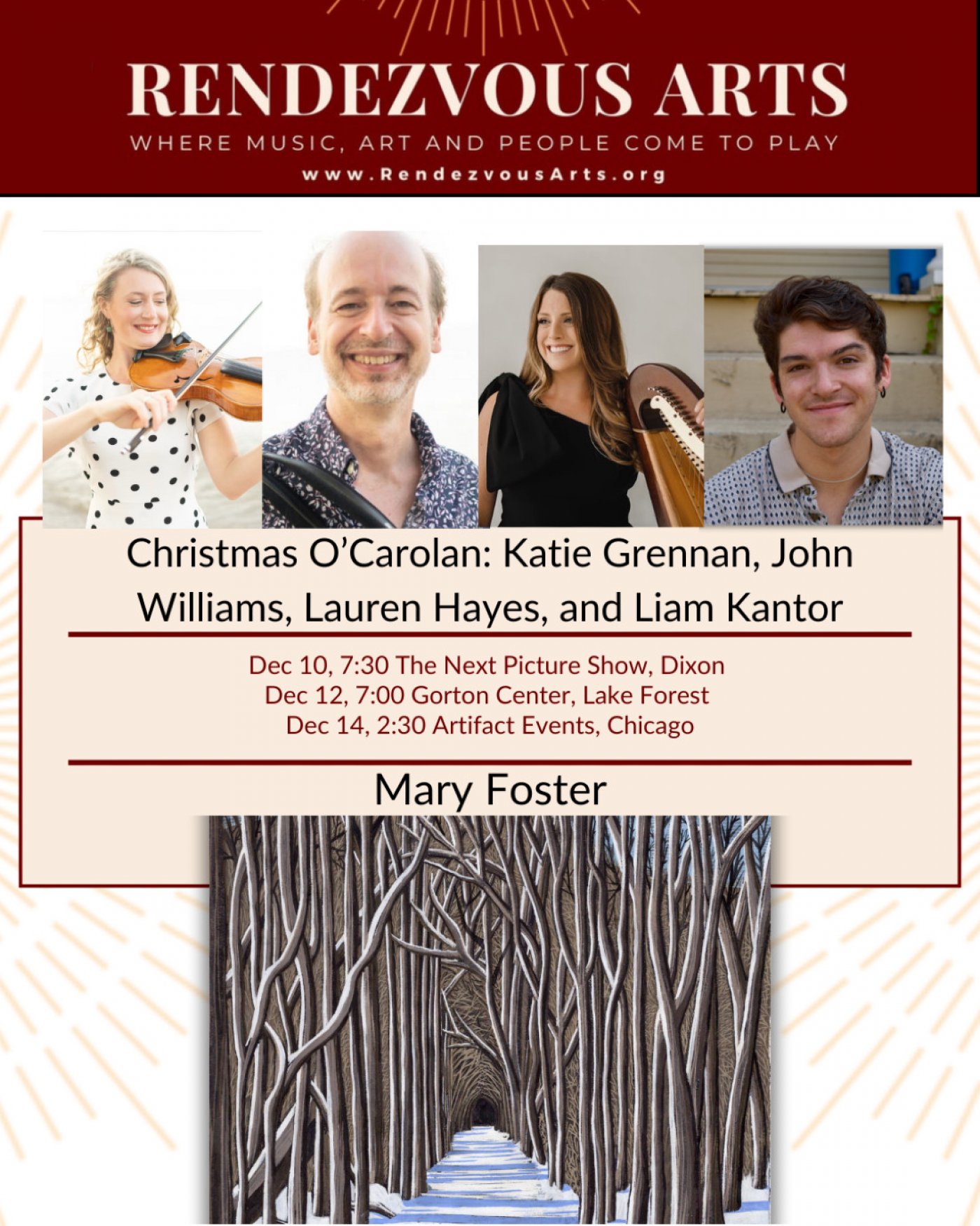 Rendezvous Arts: Christmas O'Carolan with art by Mary Foster