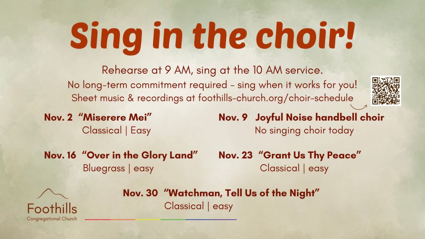 Sing in the choir!