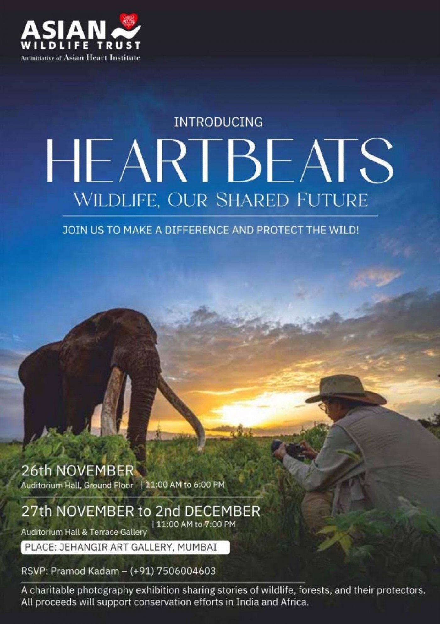 DR. RAMAKANTA PANDA PRESENTS HIS THIRD WILDLIFE SHOWCASE \u2014HEARTBEATS:WILDLIFE, OUR SHARED FUTURE
