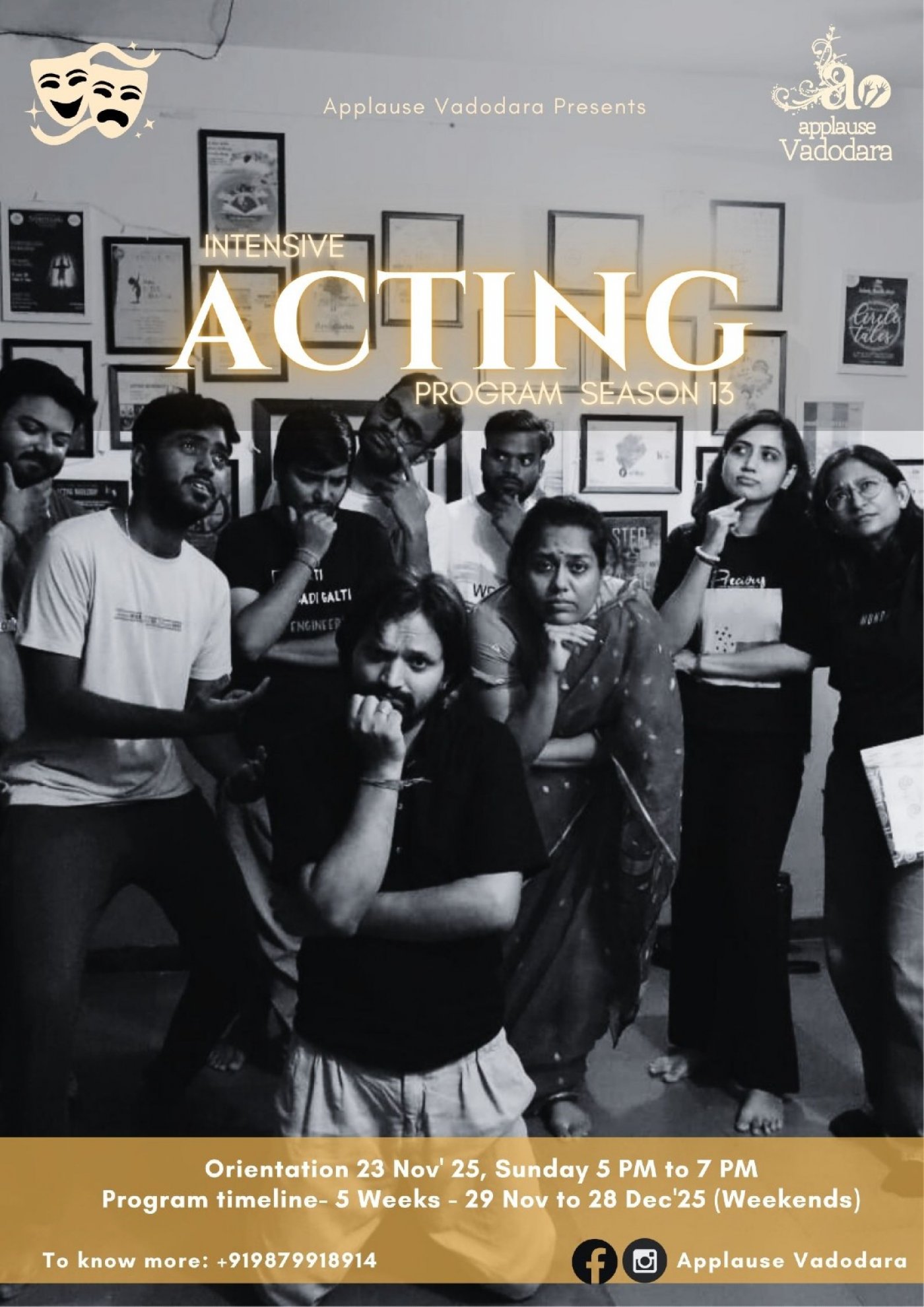 SEASON 13 - Intensive Acting Program by Applause Vadodara