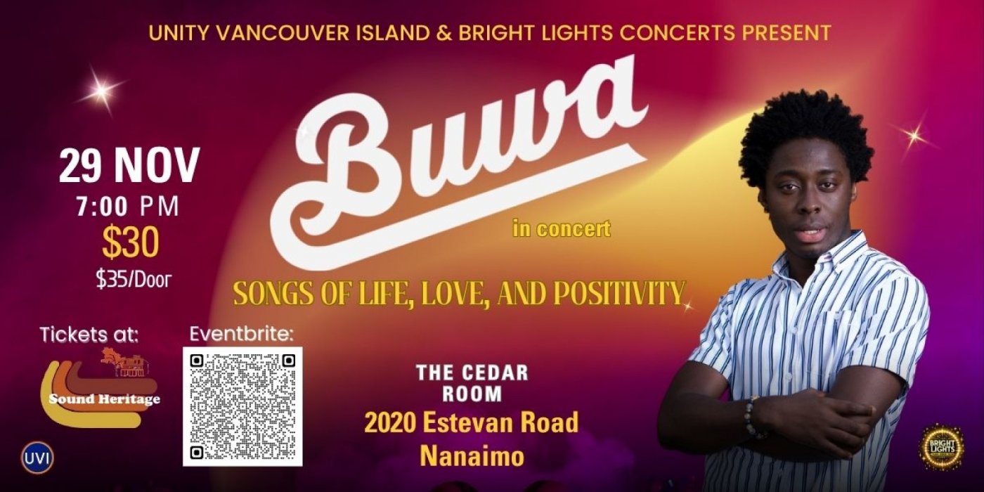 Buwa in Concert! Songs of Life, Love and Positivity!
