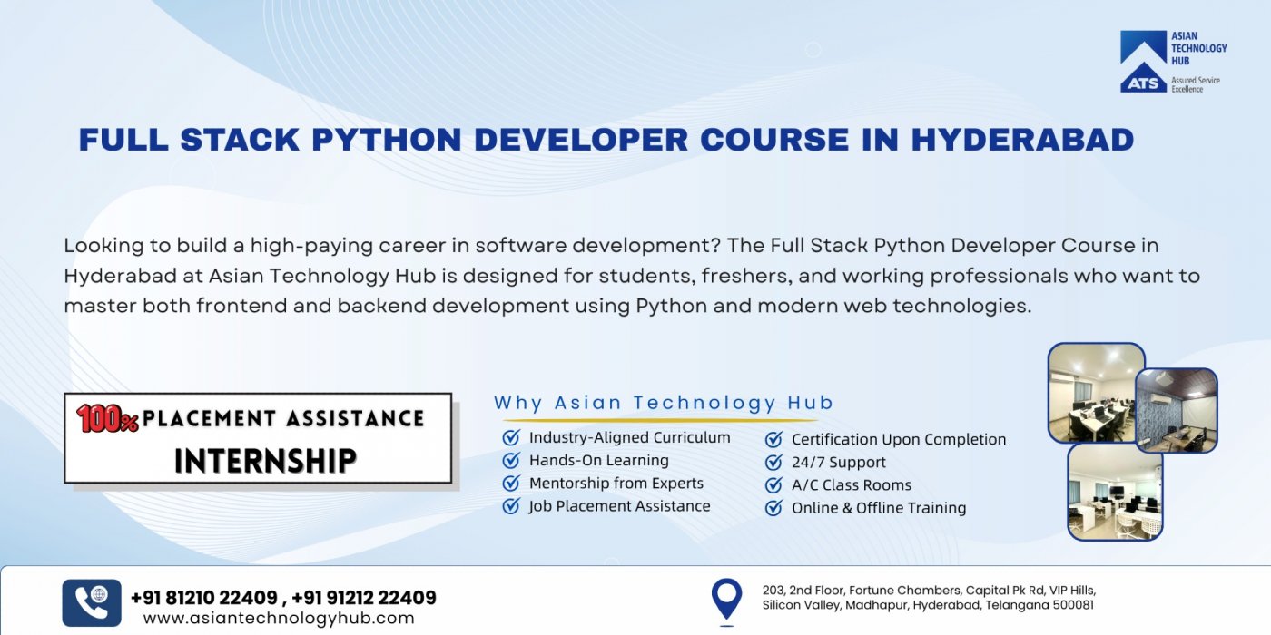 Full Stack Python Developer Course in Hyderabad