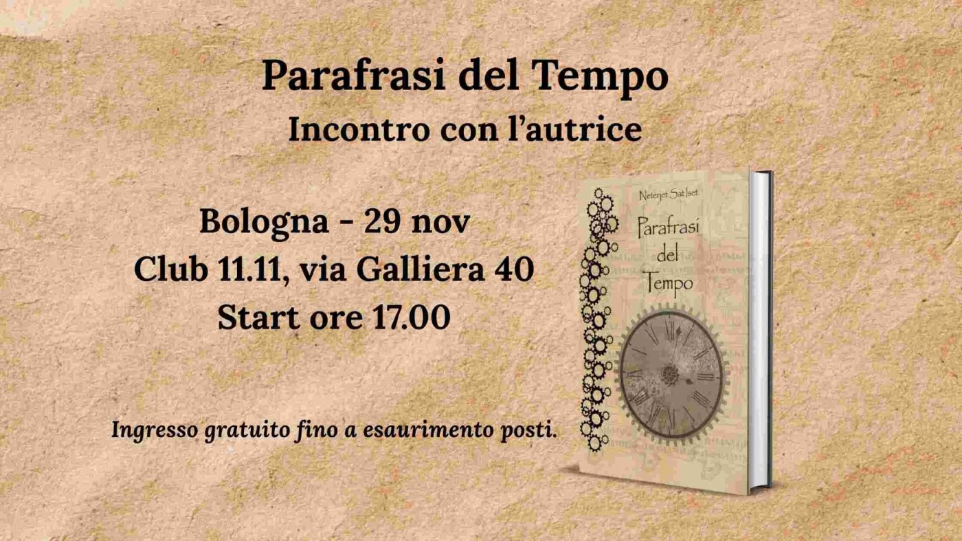 Presentazione Libro Parafrasi del Tempo a Bologna