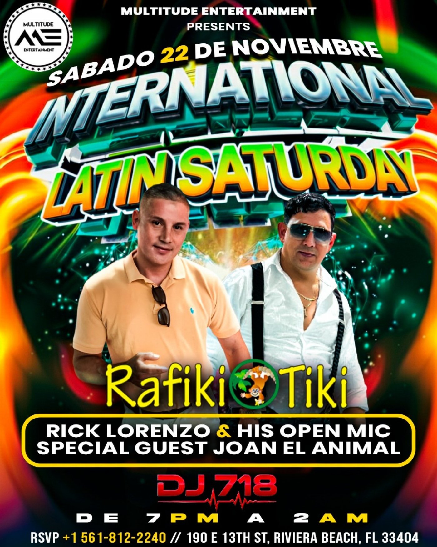 International Latin Saturday at Rafiki tiki