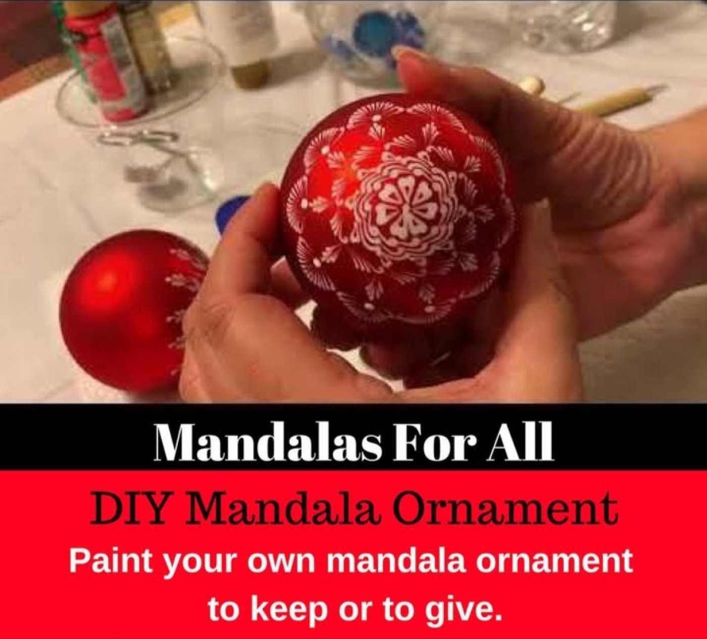 DIY Mandala Holiday Ornament