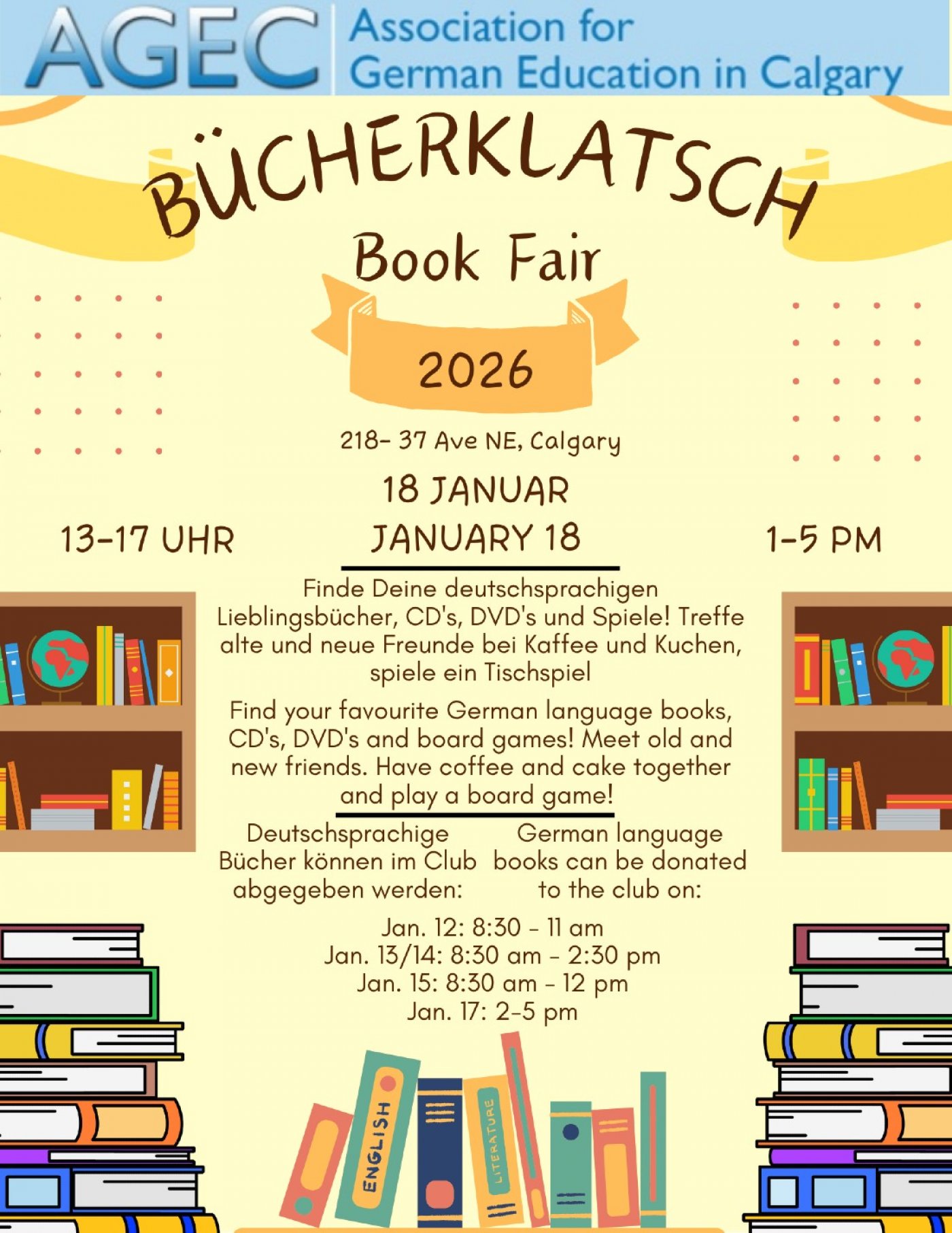 Buecherklatsch \/ Book Fair (German language books, CD's, DVD's, board games)