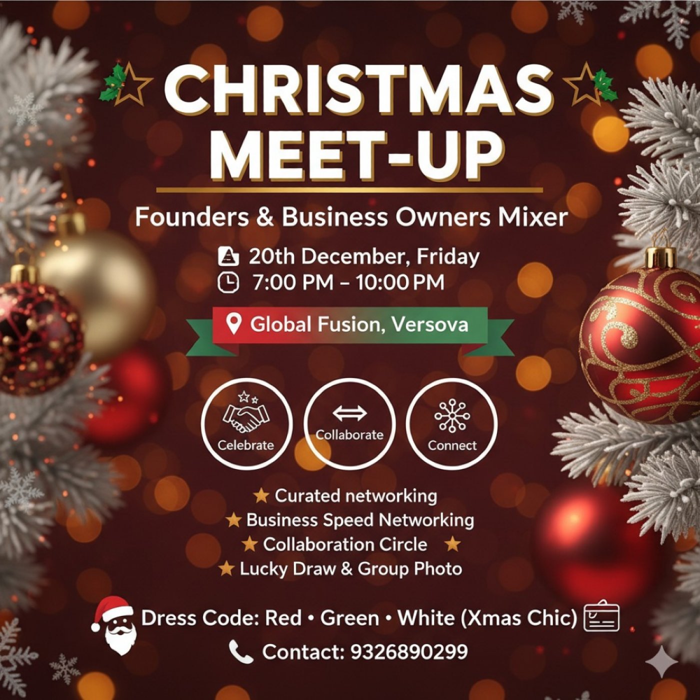 \ud83c\udf84 CHRISTMAS MEET-UP: Founders & Business Owners Mixer