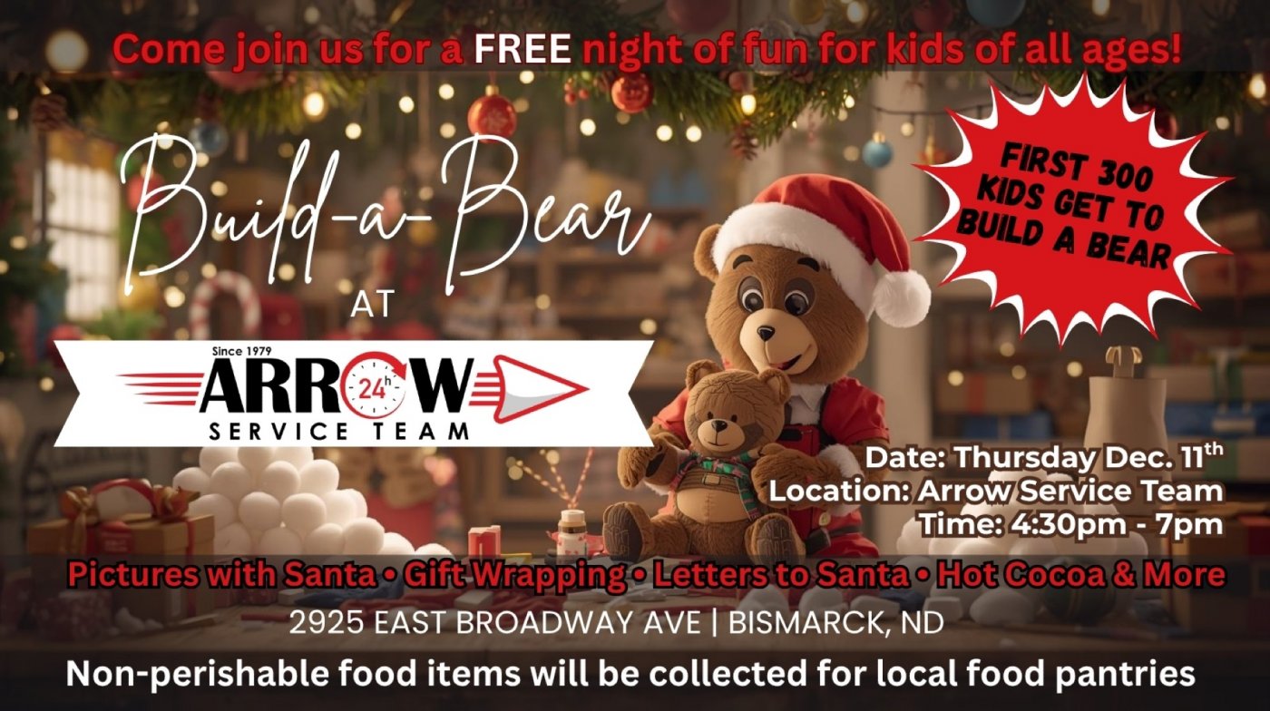 Santa\u2019s Workshop at Arrow Service Team - First 300 kiddos get to Build-A-Bear
