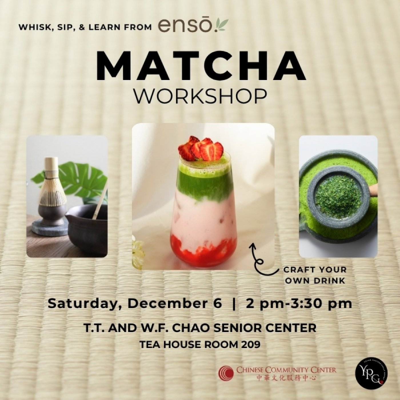 CCC YPG Matcha Workshop with Enso \u2014 An Afternoon of Flavor & Fun!