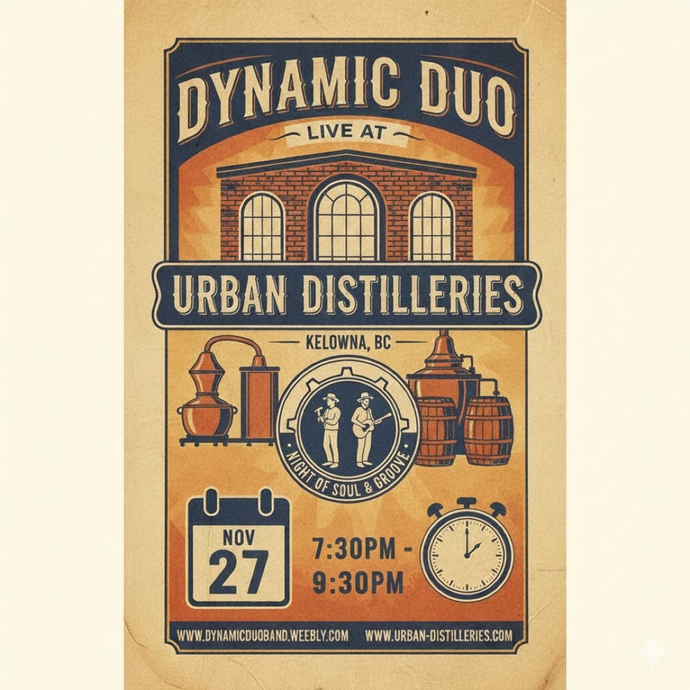 Dynamic Duo - Show at Urban Distilleries (Kelowna)